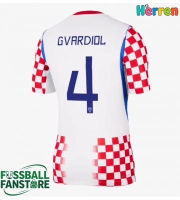 Kroatien Josko Gvardiol #4 Replik Heimtrikot WM 2026 Kurzarm